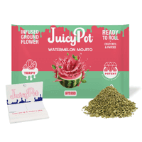 JuicyPot Infused Ground Flower 14g Hybrid Watermelon Mojito