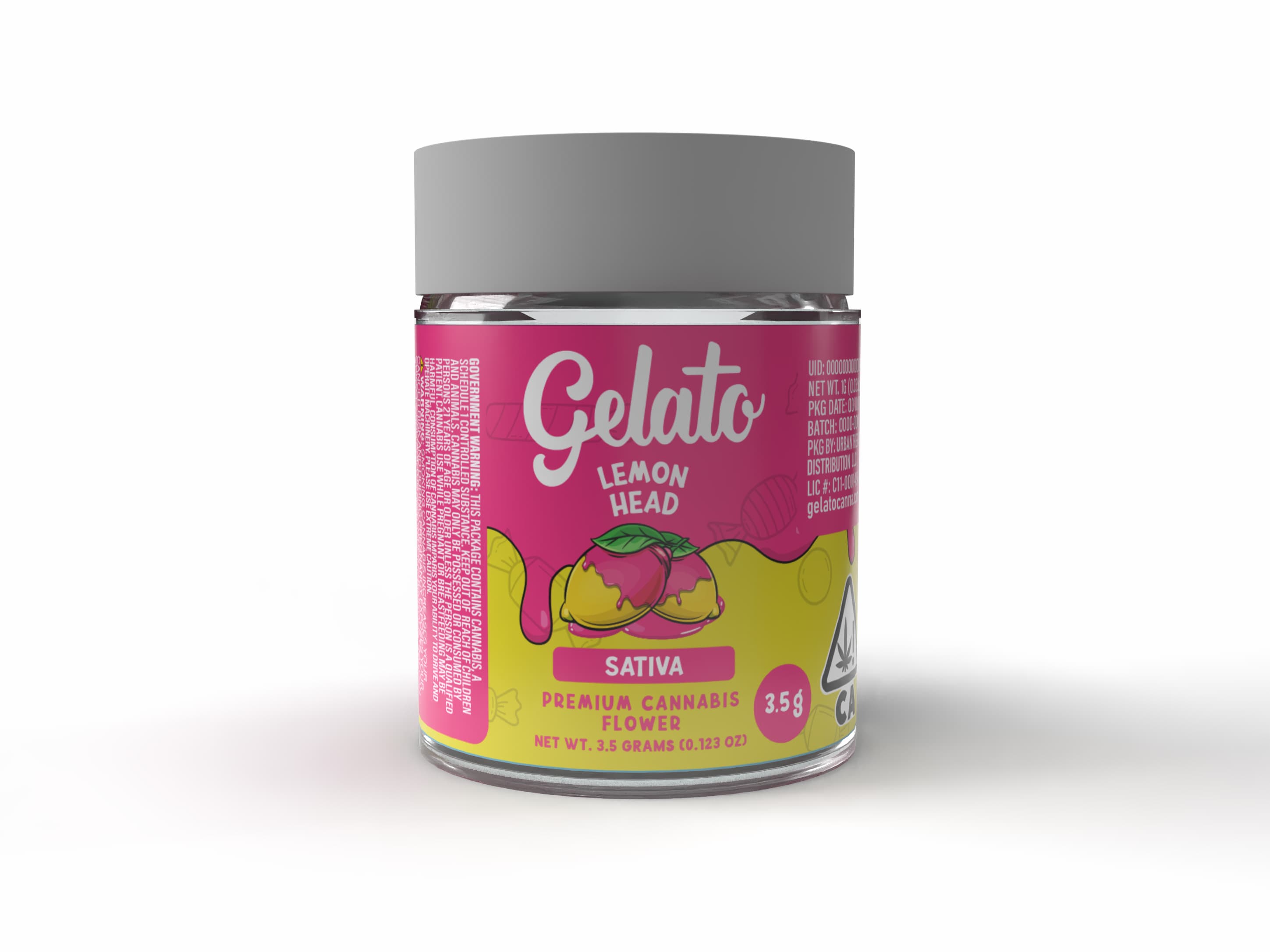 Gelato Flower 3.5g Sativa Lemon Head 16pk