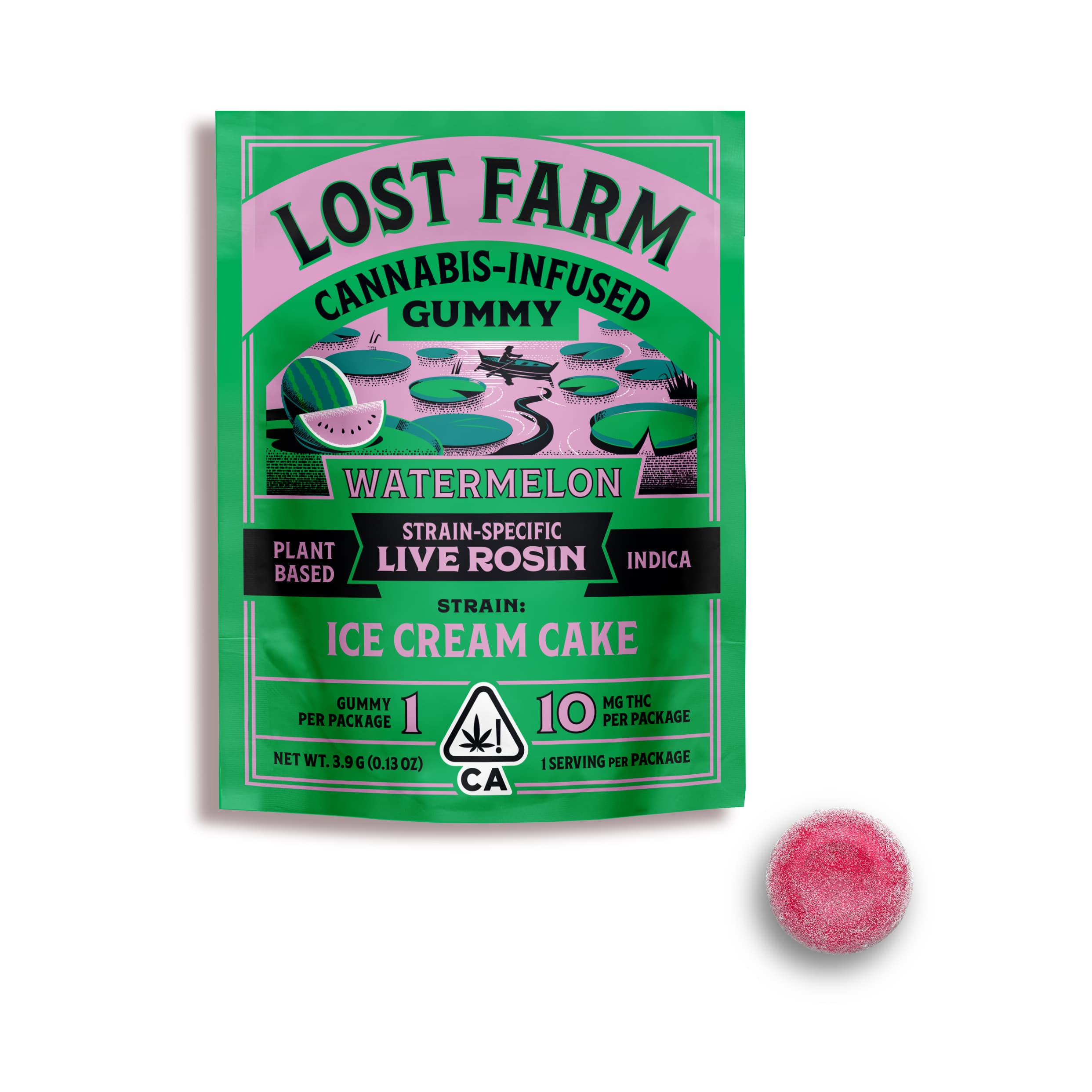 Trial Packs Lost Farm Gummies Watermelon Ice Cream Rosin