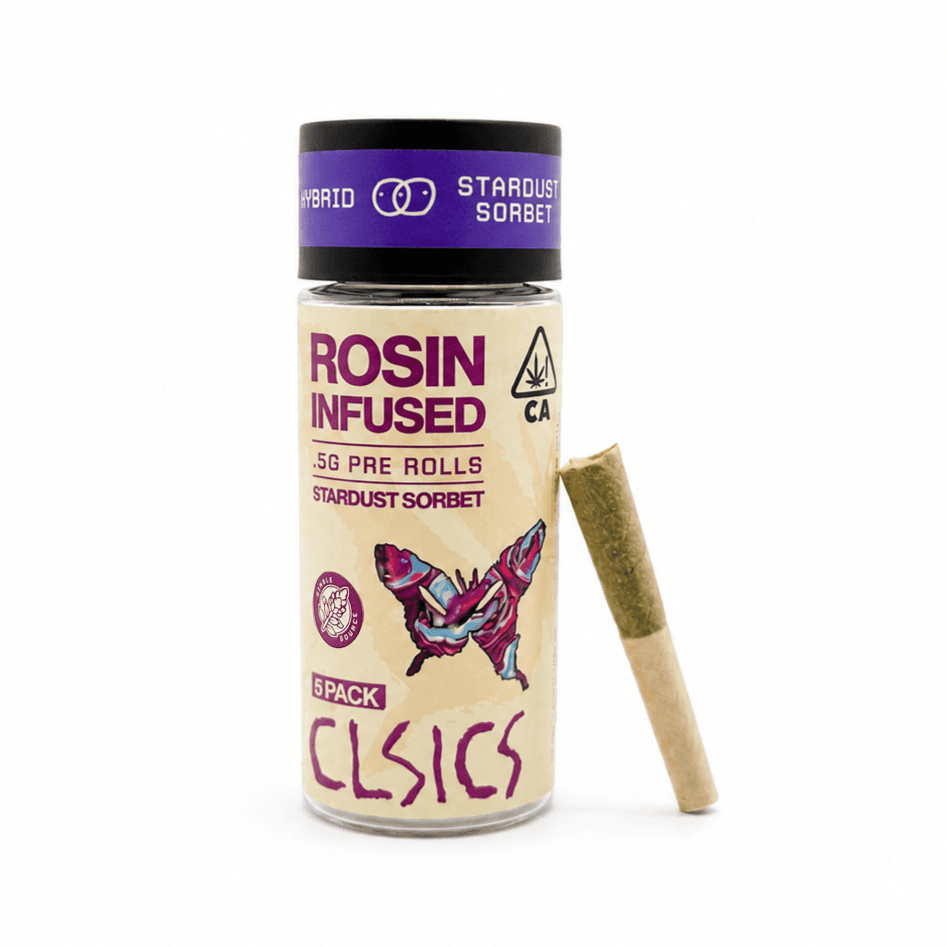 CLSICS Rosin Preroll 5pk .5g Hybrid Stardust Sorbet
