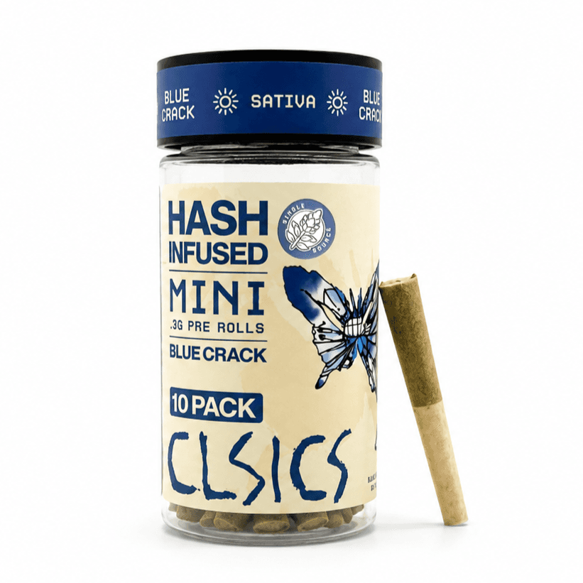 CLSICS Hash Preroll 10pk Sativa Blue Crack