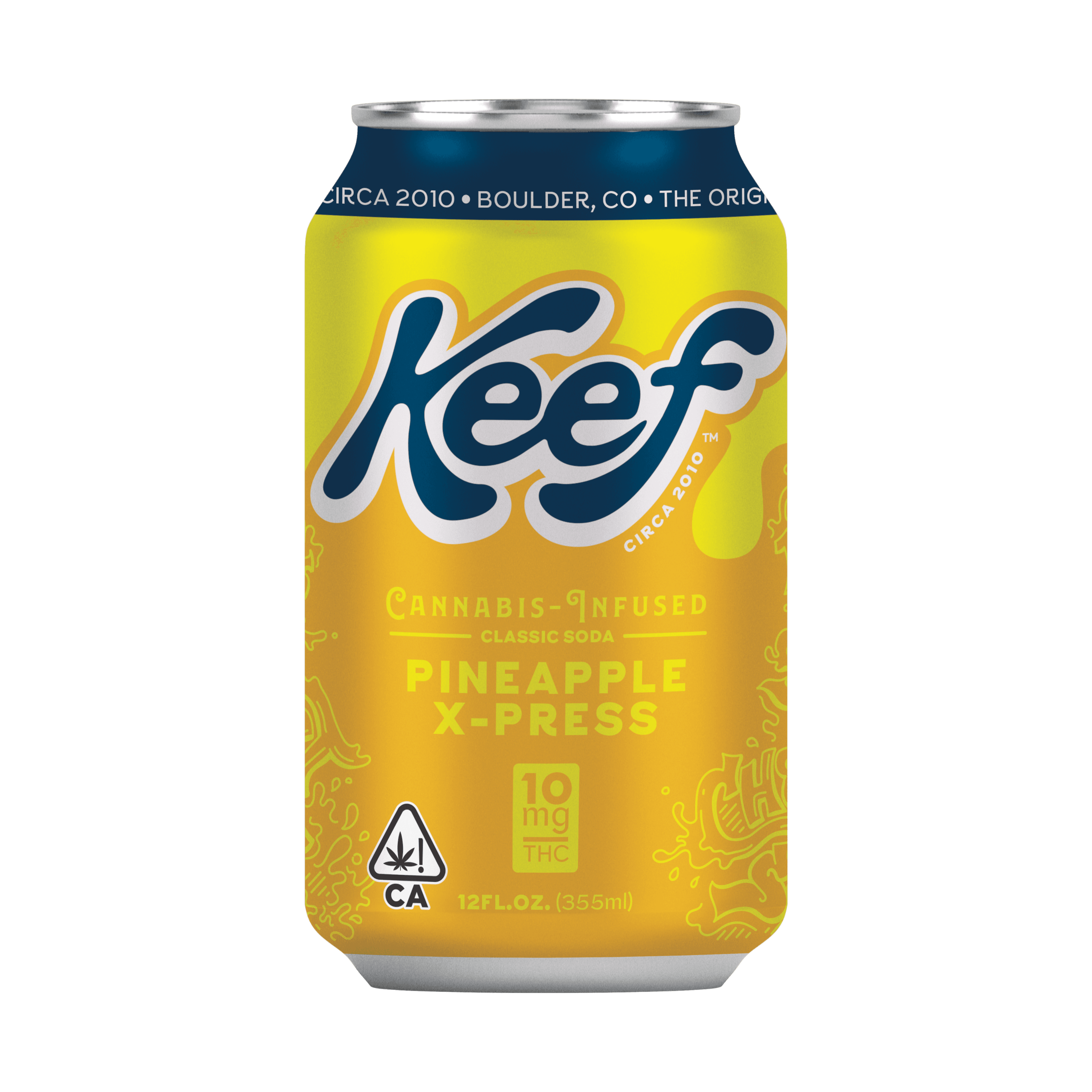 Keef 10mg Pineapple X-Press Classic Soda 12oz