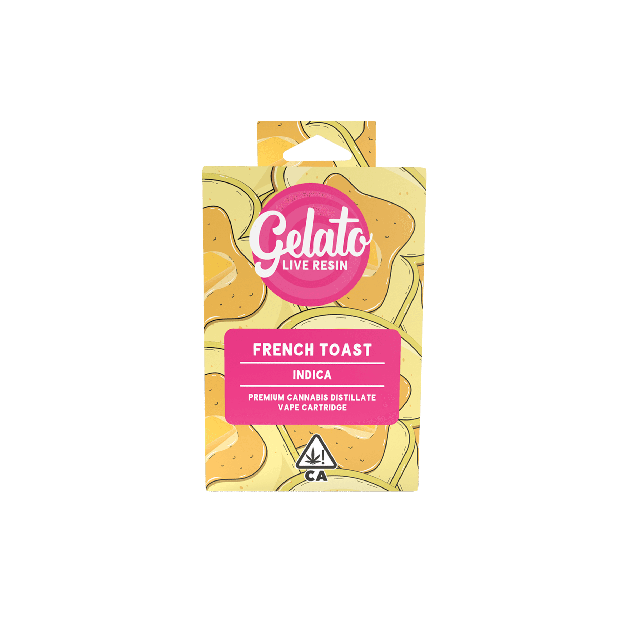 Gelato Live Resin Cartridge 1g Indica French Toast 10pk