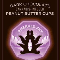 Emerald Sky Peanut Butter Cups 10ct 100mg Indica Dark Chocolate