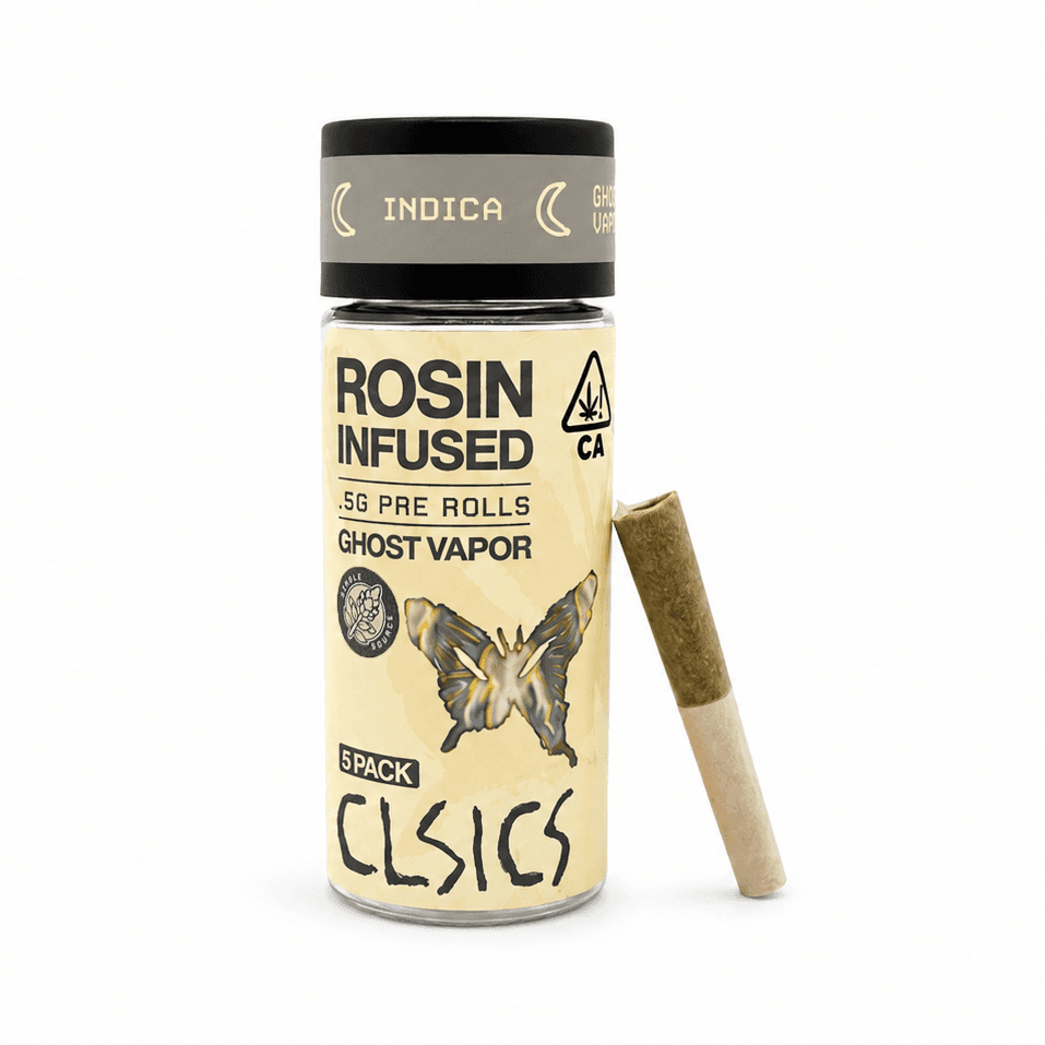 CLSICS Rosin Preroll 5pk .5g Indica Ghost Vapor