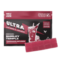 Ultra Live Rosin and Live Resin Gummy Bar 100mg Hybrid Shirley Temple