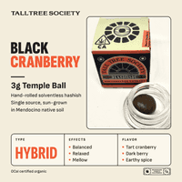 Tall Tree Society Temple Ball 3g Hybrid Black Cranberry