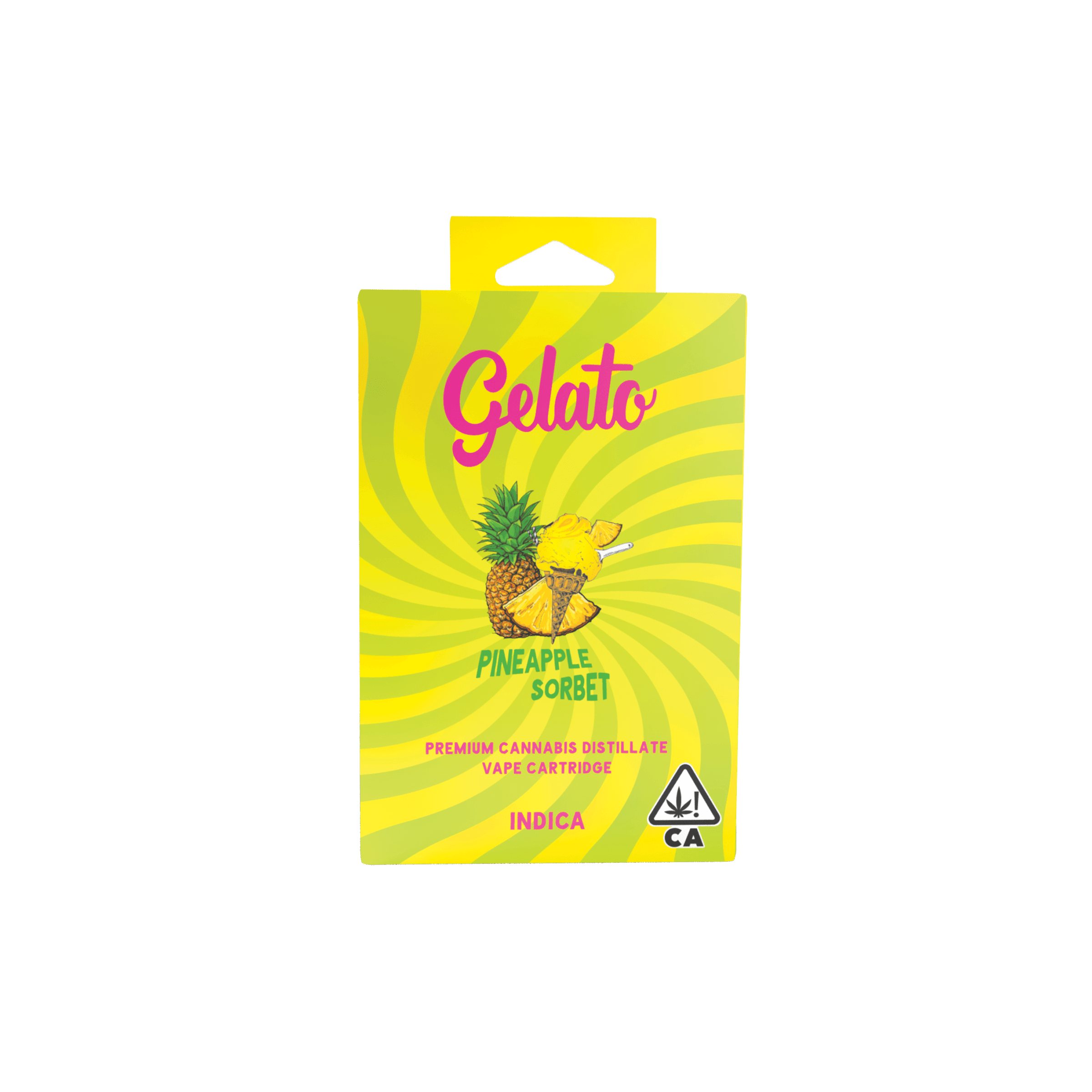 Gelato Flavors Cartridge 1g Indica Pineapple Sorbet 10pk
