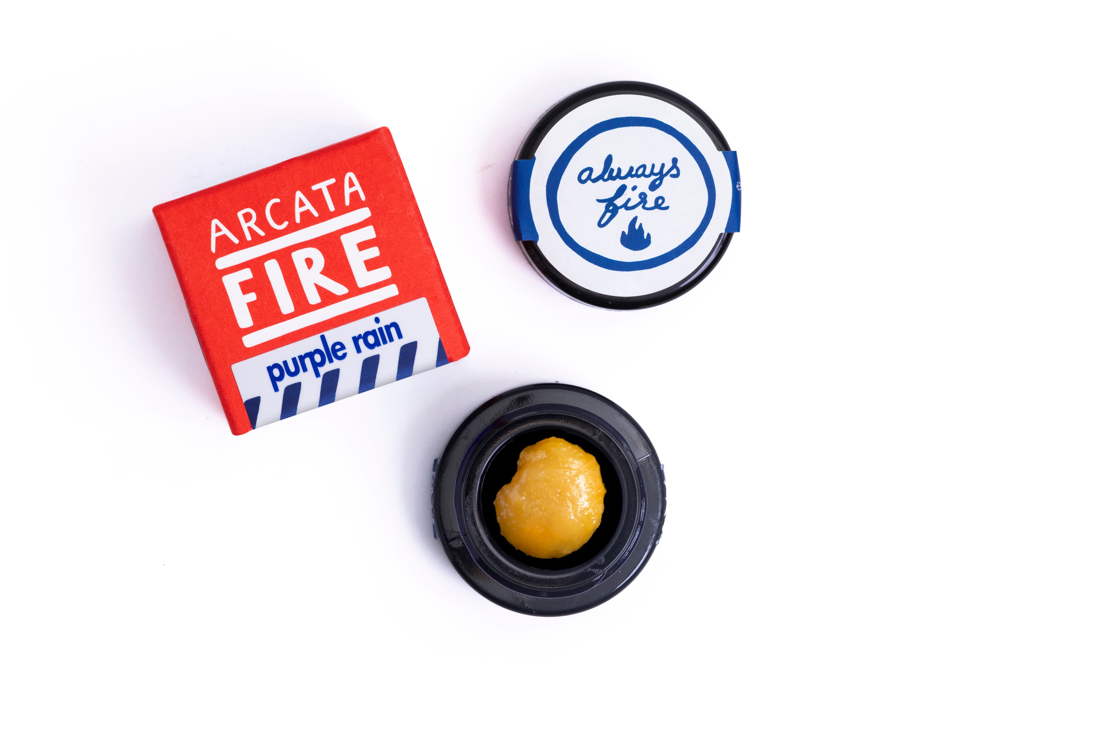 Arcata Fire T1 100% Live Rosin Cold Cure Concentrate 1g Sativa Purple Rain