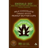 Emerald Sky Peanut Butter Cups 10ct 100mg Hybrid Milk Chocolate