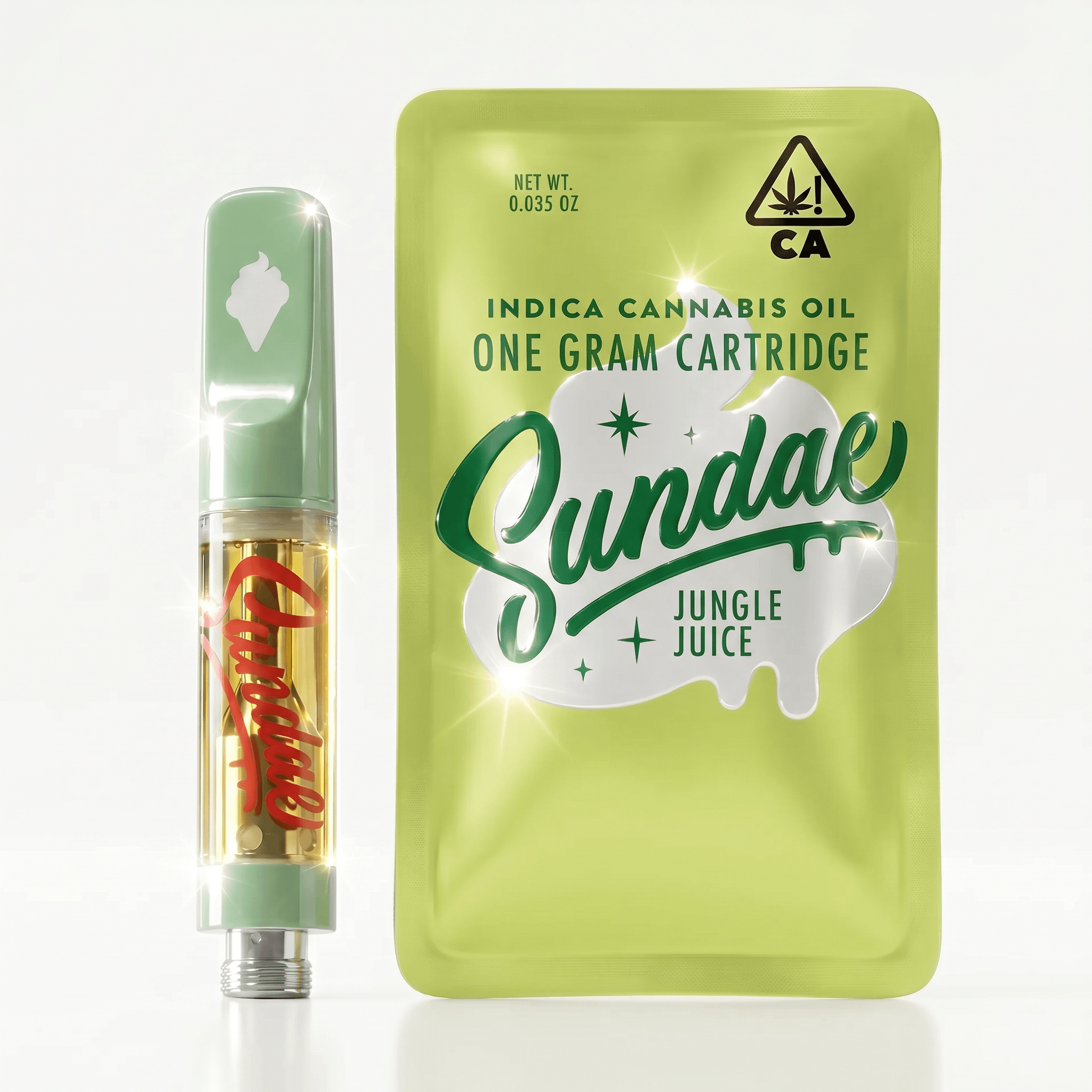 Sundae Vape Cartridge 1g Indica Jungle Juice