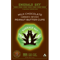 Emerald Sky Peanut Butter Cups 10ct 100mg Hybrid Milk Chocolate 10ct