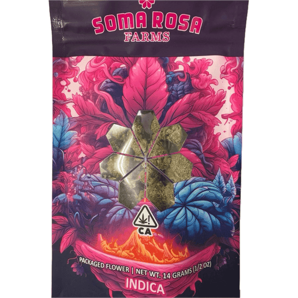 Soma Rosa Flower 14g Indica Purple Punch