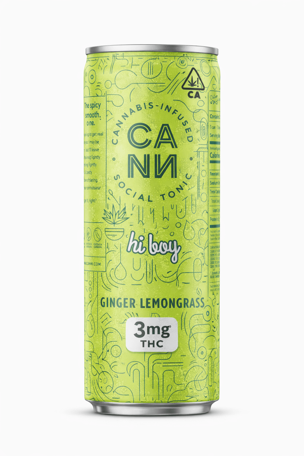 CANN Hi Boys Ginger Lemongrass 4pk (stickered)
