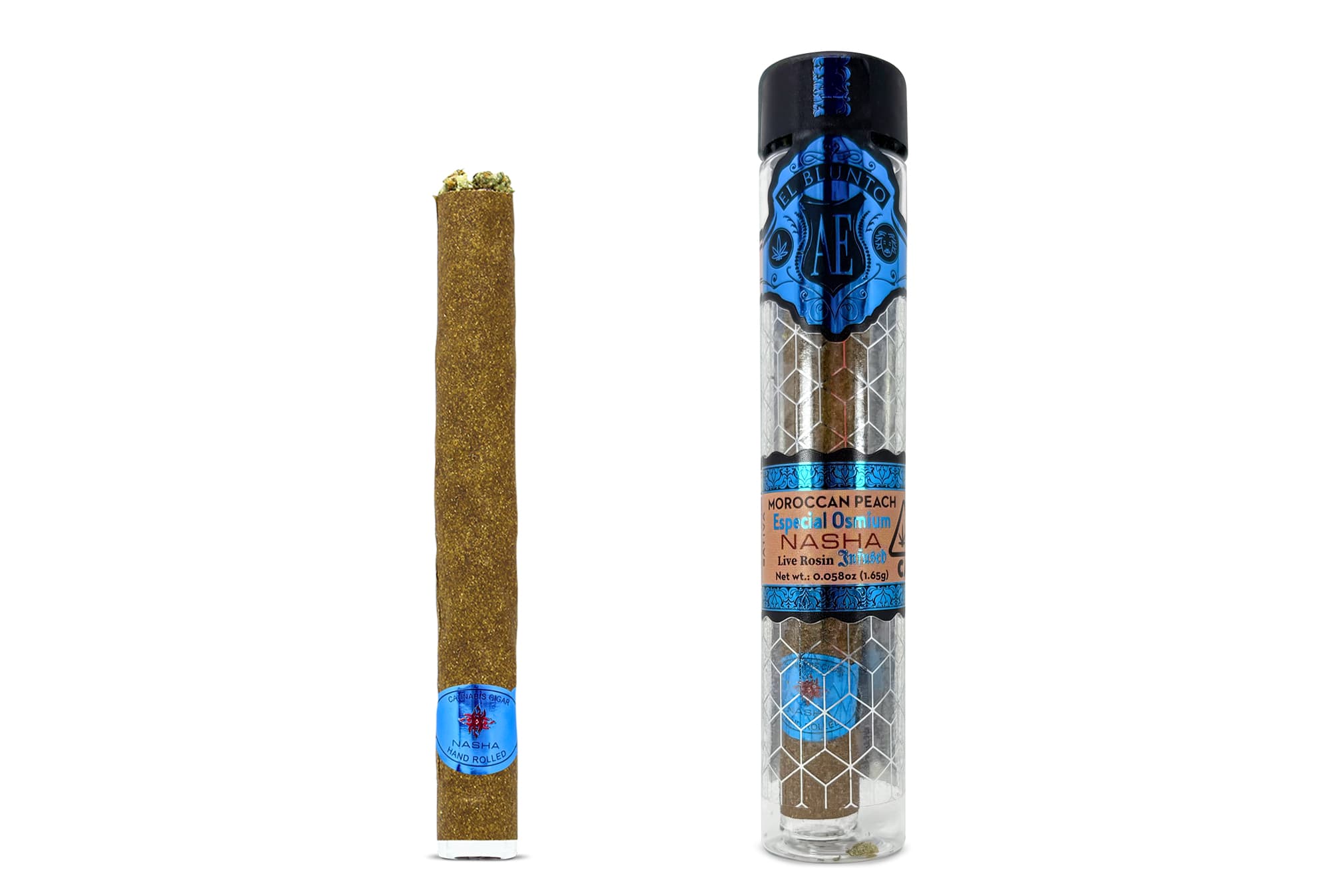 El Blunto x Nasha Especial Osmium 1.65g Rosin Infused Moroccan Peach