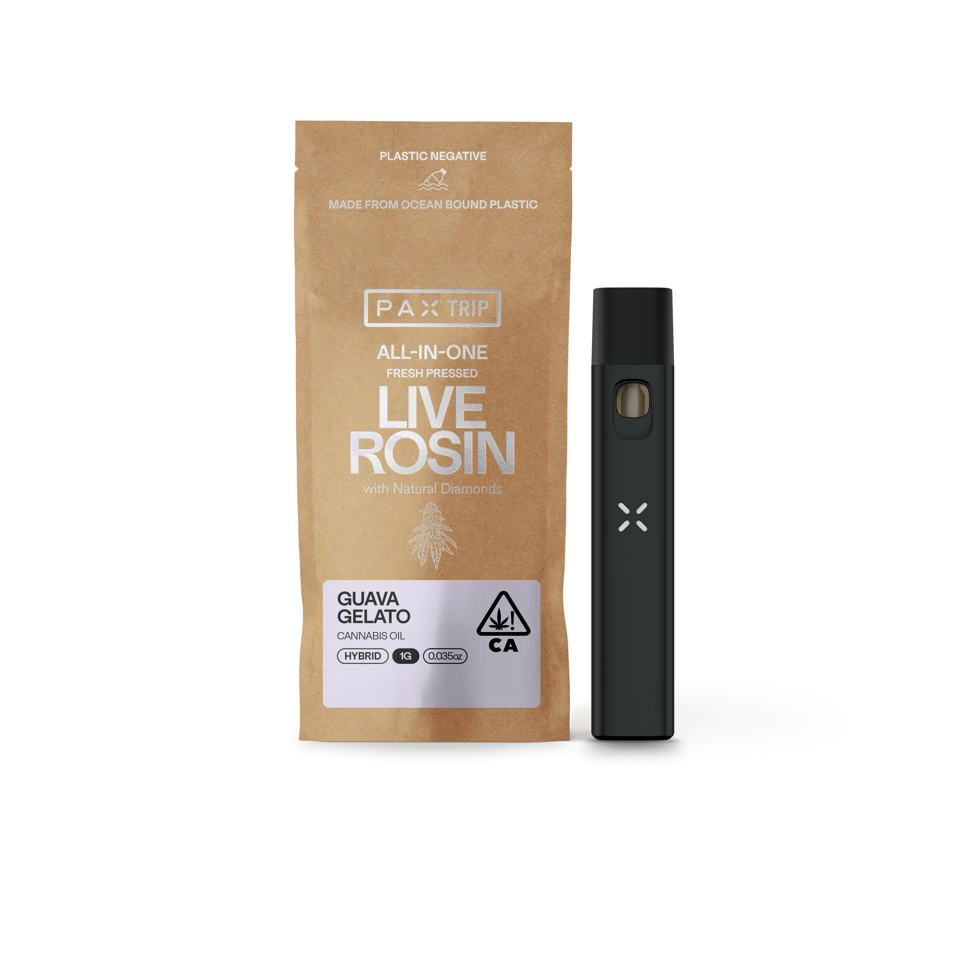 PAX Trip All-In-One Live Rosin 1g Hybrid Guava Gelato