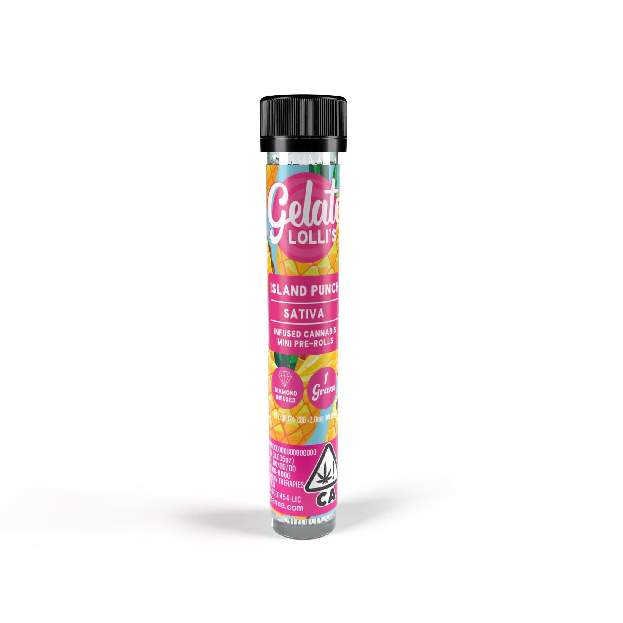 Gelato Lolli's Single Infused Preroll 1.2g Sativa Island Punch 12pk