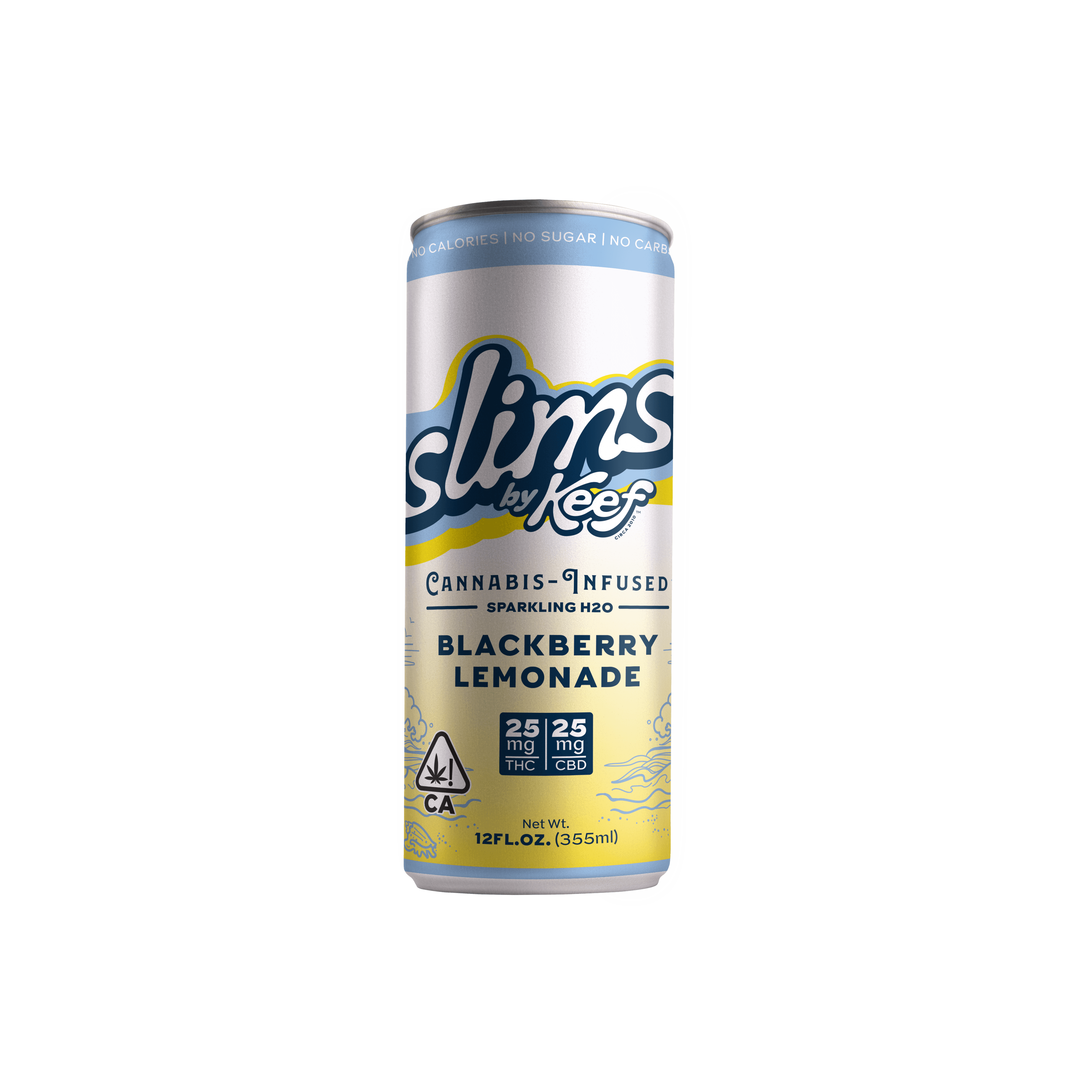 Keef Slims Blackberry Lemonade 25:25mg THC:CBD 12oz