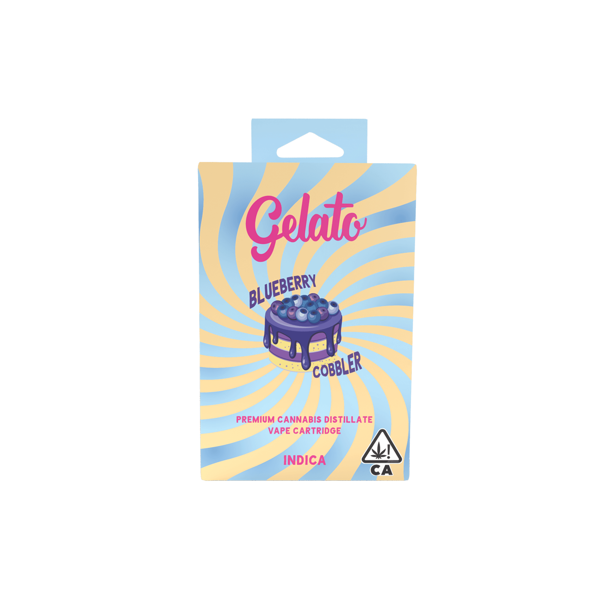 Gelato Flavors Cartridge 1g Indica Blueberry Cobbler 10pk