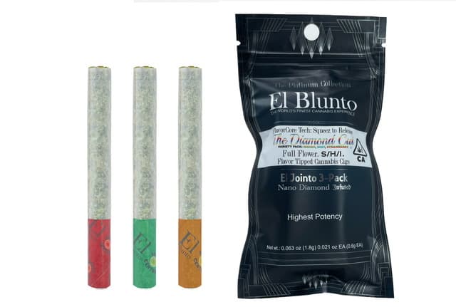 El Blunto FlavorCore Diamond Jointo .6g The Diamond Cut Variety 3pk 1.8g