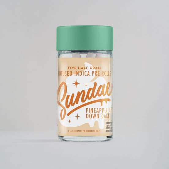 Sundae Infused Preroll 5pk 2.5g Indica Pineapple Upside Down Cake