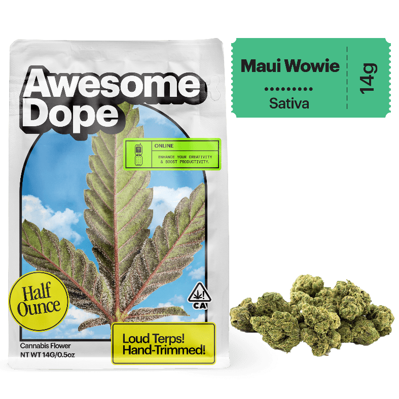 Awesome Dope Smalls Flower 14g Sativa Maui Wowie