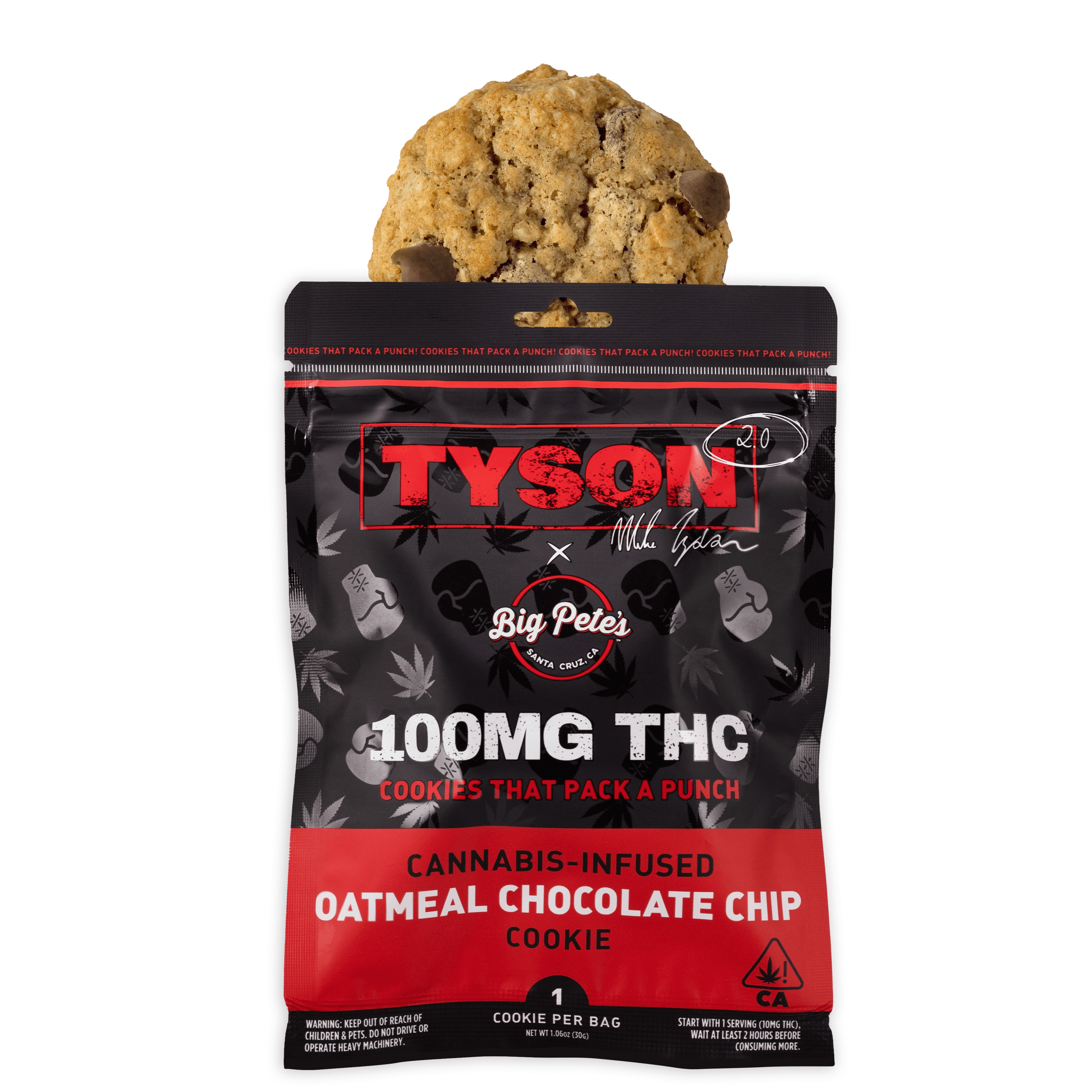 Big Pete's TYSON 2.0 Oatmeal Chocolate Chip ''Extra Strength'' Indica 100mg