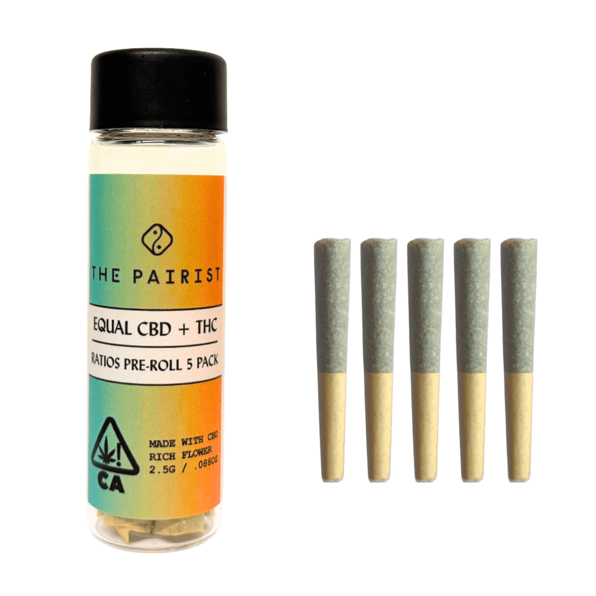 The Pairist Ratio Preroll 0.5g Pineapple Blossom 1:1 5pk 2.5g