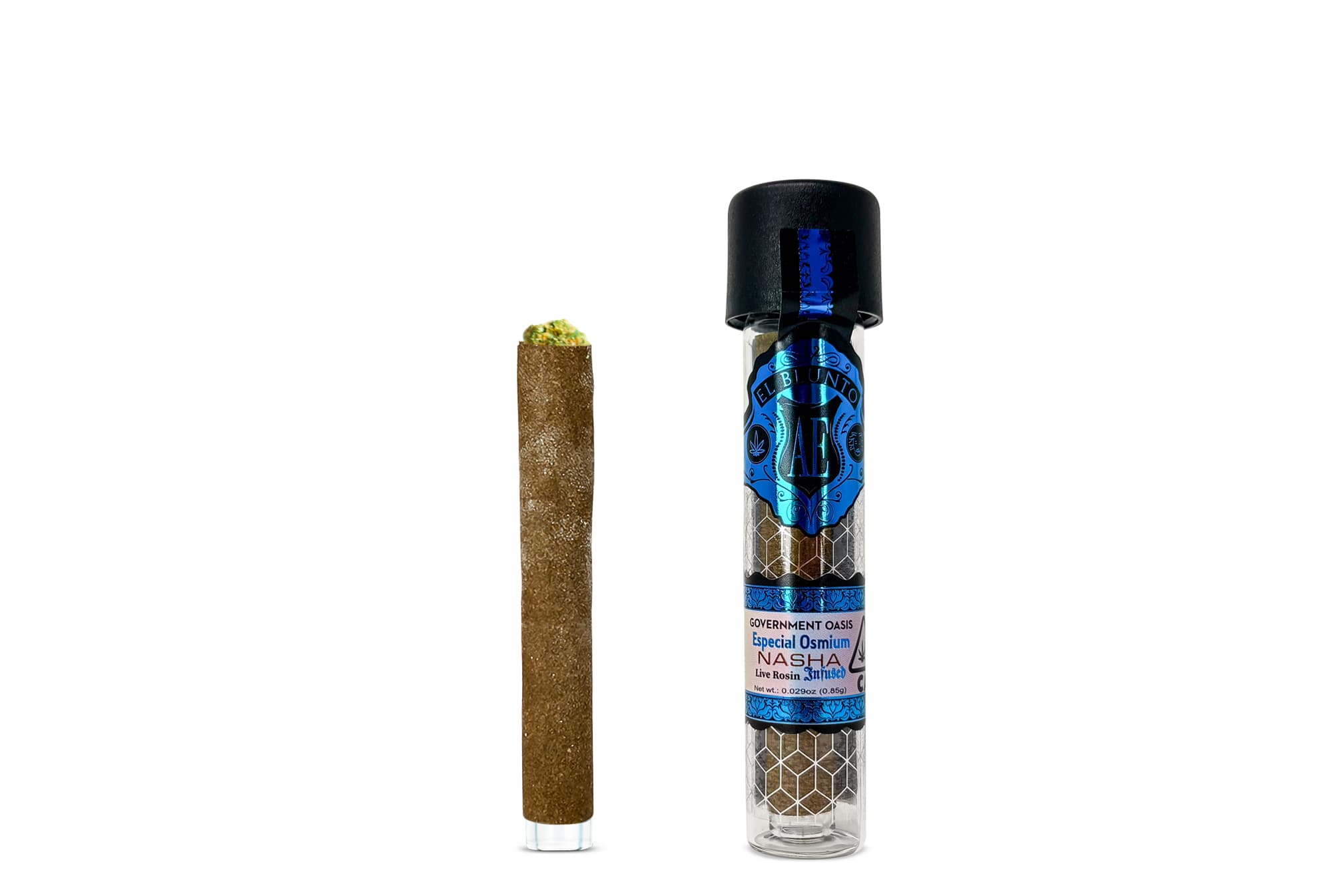 El Blunto El Bluntito x Nasha Especial Osmium Rosin .85g Indica Government Oasis