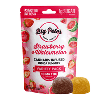 Big Pete's Gummies Rosin Fast-Acting Indica Strawberry & Watermelon 100mg 10pk
