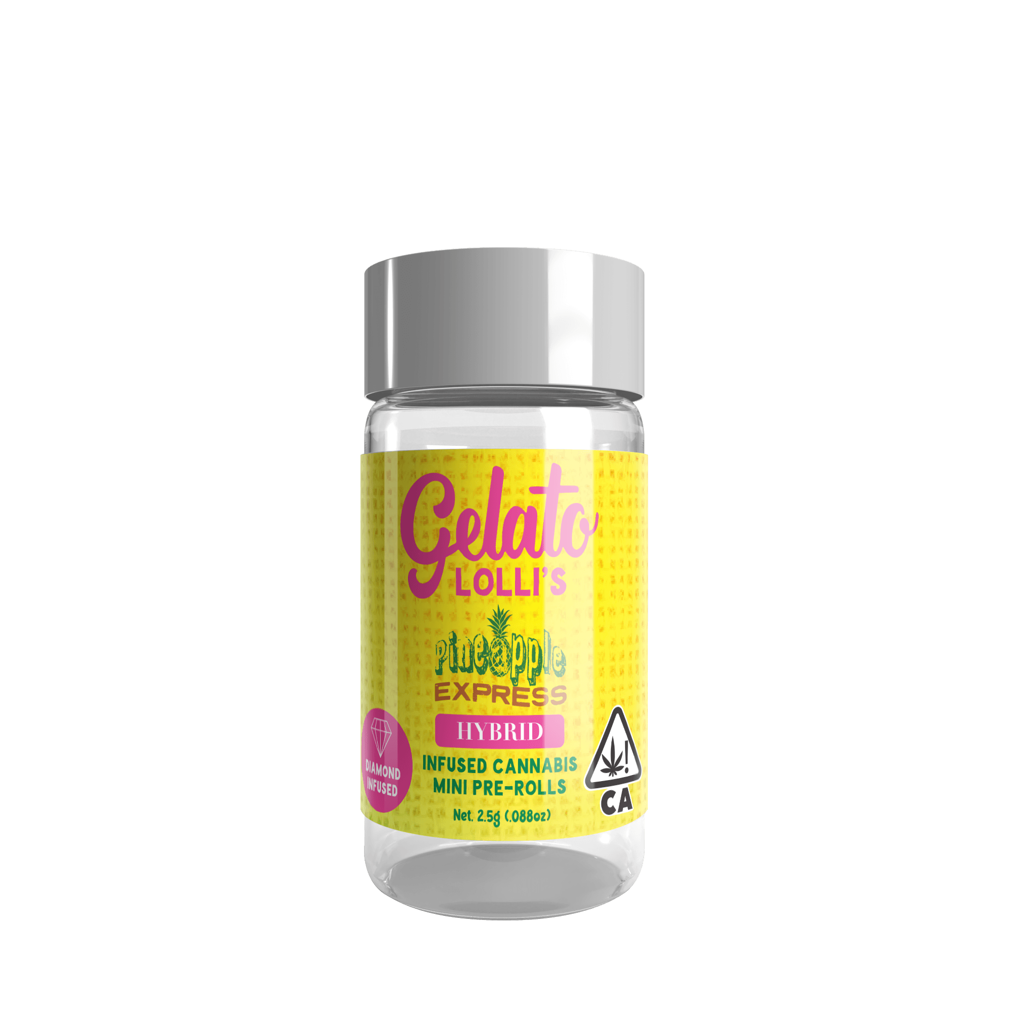 Gelato Lolli's 5pk Infused Mini Preroll .6g Hybrid Pineapple Express