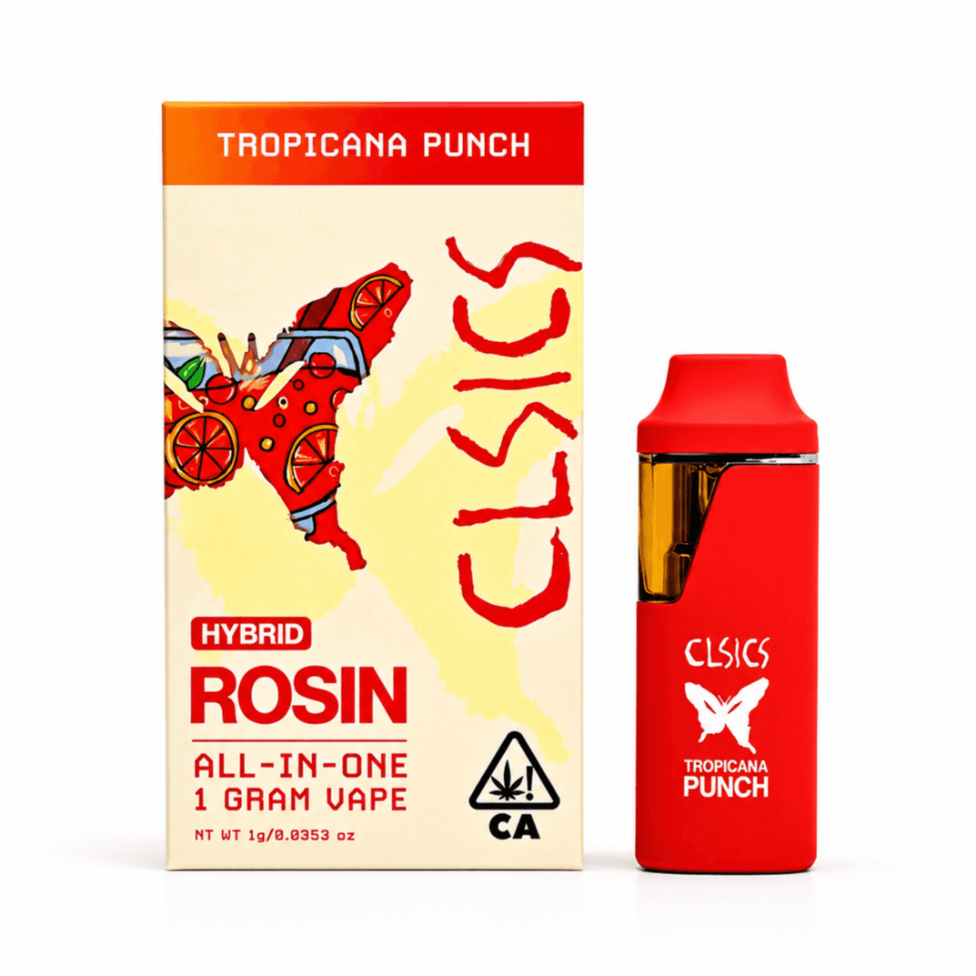 CLSICS Live Rosin All-In-One Cartridge 1g Hybrid Tropicana Punch