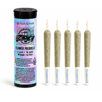 Nasha Flower Preroll 5pk 1g Indica Gush Mints