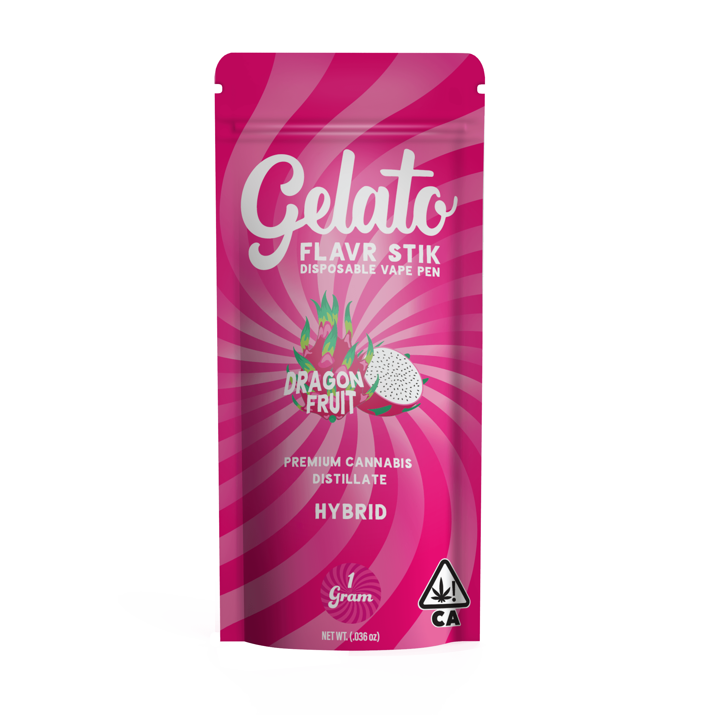 Gelato Flavors All-In-One 1g Hybrid Dragon Fruit 10pk
