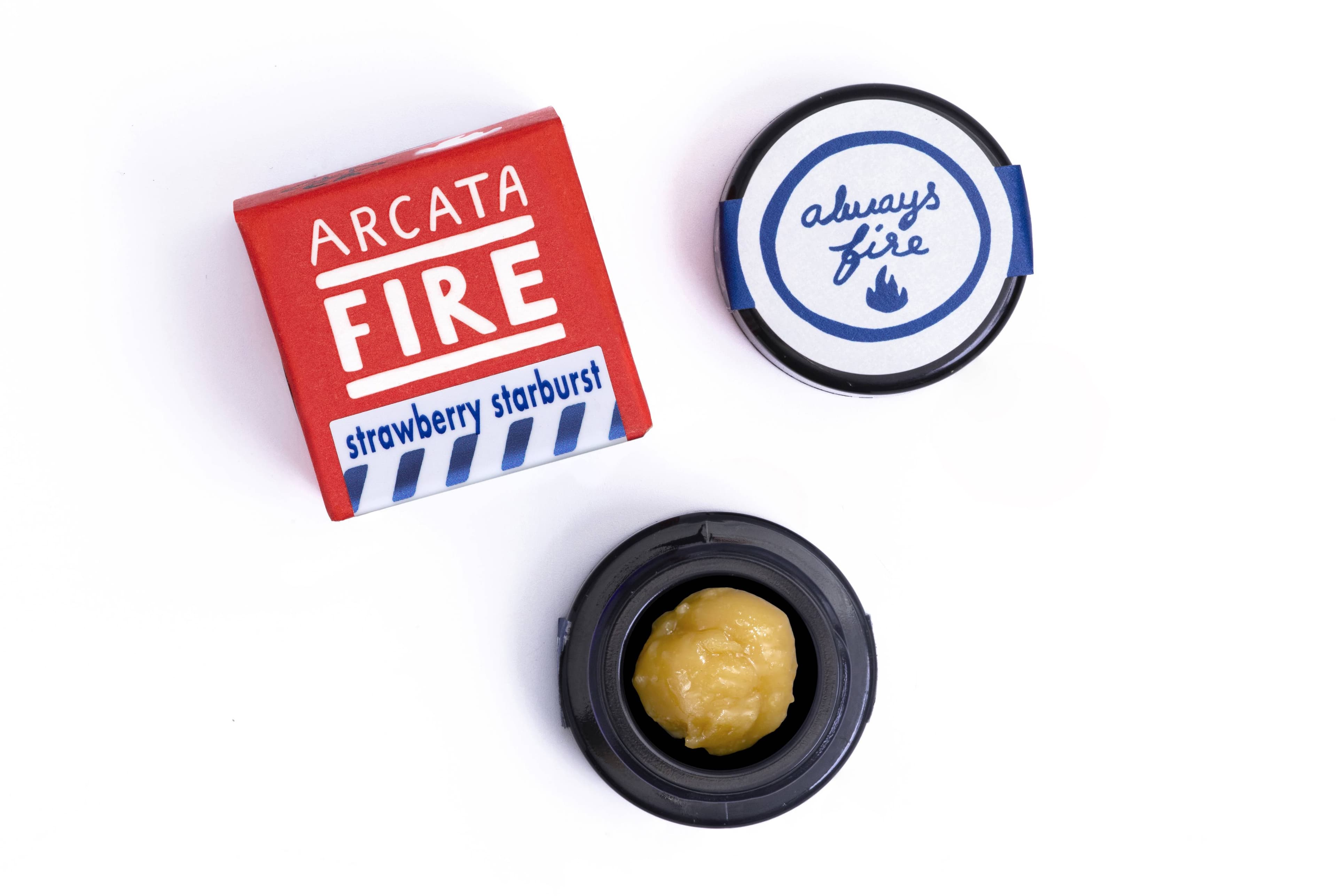 Arcata Fire T1 100% Live Rosin Cold Cure Concentrate 1g Indica Strawberry Starbu