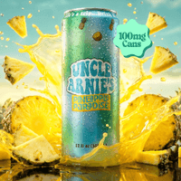 Uncle Arnie's Beverage 12oz Pineapple Paradise 100mg 12pk
