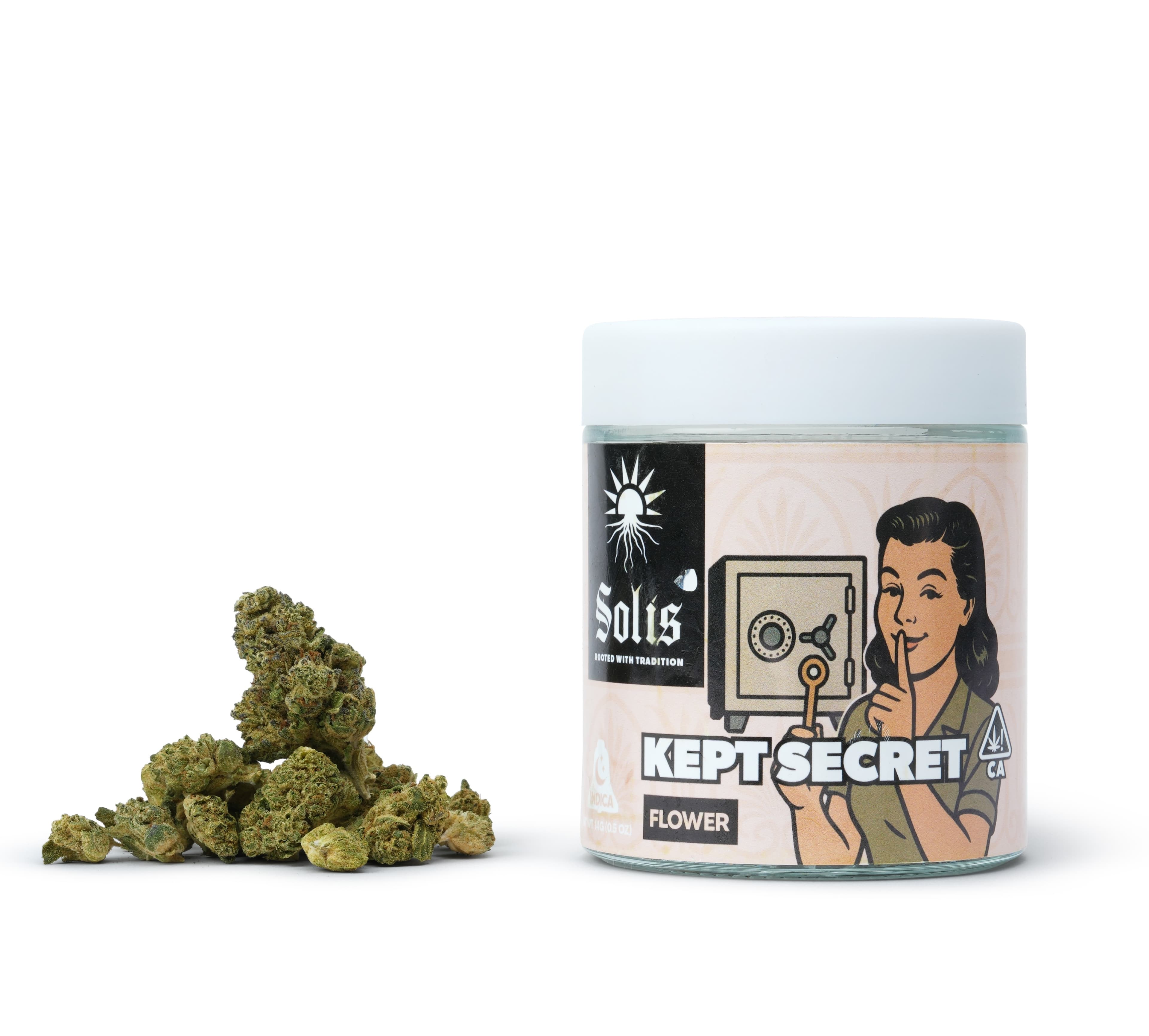 Solis Flower 14g Indica Kept Secret