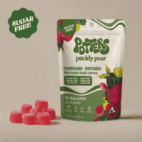 Potters Fruit Chew Sugar-Free Live Resin Sativa Prickly Pear 100mg THC 100mg C