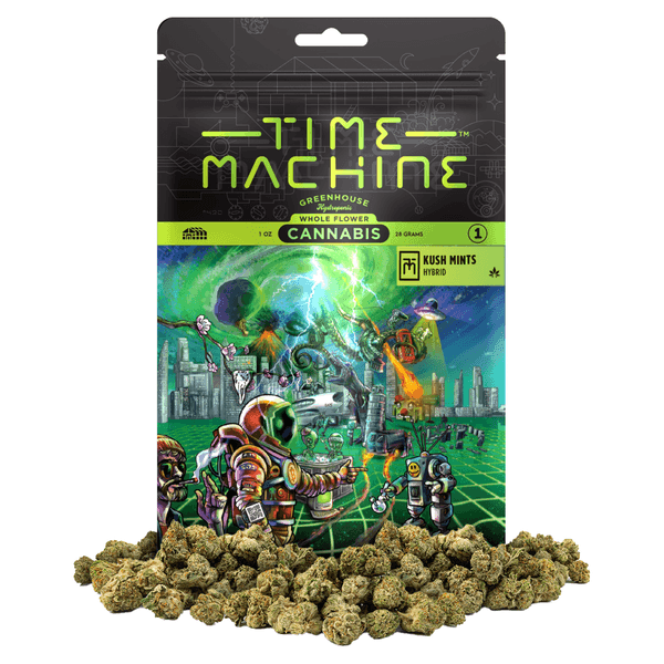 Time Machine Flower 28g Hybrid Kush Mints 4ct
