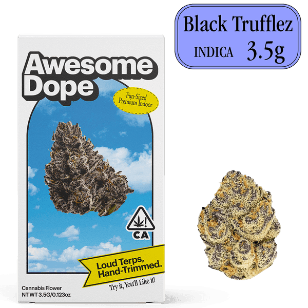 Awesome Dope Indoor Flower 3.5g Indica Black Trufflez