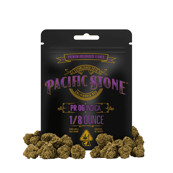 Pacific Stone Flower 3.5g Pouch Indica PR OG 16ct