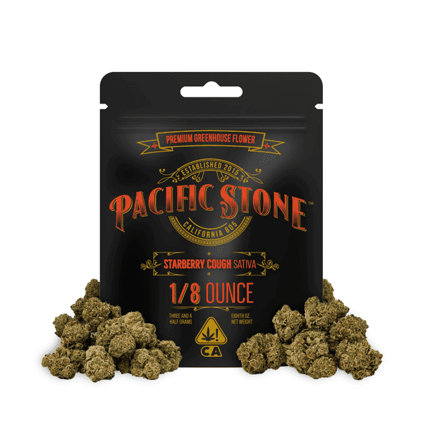 Pacific Stone Flower 3.5g Pouch Sativa Starberry Cough 16ct