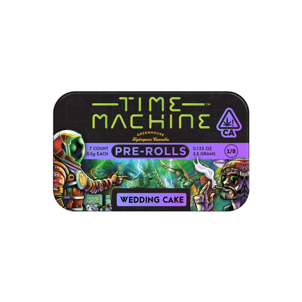 Time Machine Preroll 7pk Indica Wedding Cake