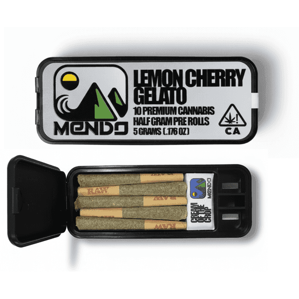 Mendo Preroll 0.5g Hybrid Lemon Cherry Gelato 10pk 5.0g
