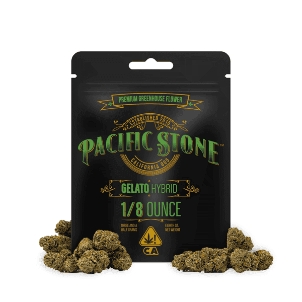 Pacific Stone Flower 3.5g Pouch Hybrid Gelato 16ct