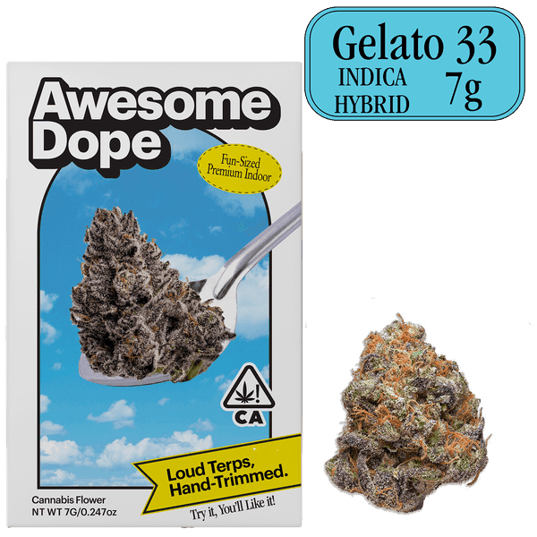 Awesome Dope Indoor Flower 7g Indica Hybrid Gelato 33