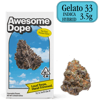 Awesome Dope Indoor Flower 3.5g Indica Hybrid Gelato 33