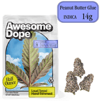 Awesome Dope Smalls Flower 14g Indica Peanut Butter Glue