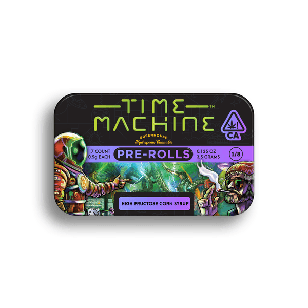 Time Machine Preroll 7pk Indica High Fructose Corn Syrup