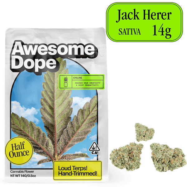 Awesome Dope Smalls Flower 14g Sativa Jack Herer
